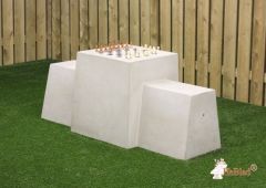 Sjakkbord i betong HeBlad - Sommerbutikken.no
