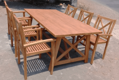 Hagebord "Kråkerøy" teak - 200 cm  - Sommerbutikken AS