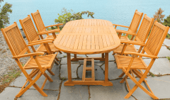 Sommerbutikken.no - Hagemøbelsett Larkollen i teak 