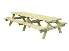 Sommerbutikken AS - Kraftig 44mm Parkbenk - Parkmøbelsett - Benkesett