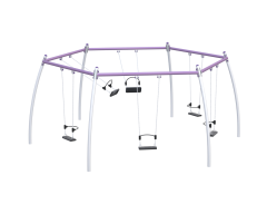 Huskestativ Sekskanthuske i stål - Sommerbutikken.no