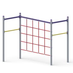 Klatrestativ i stål med klatrenett - Sommerbutikken.no