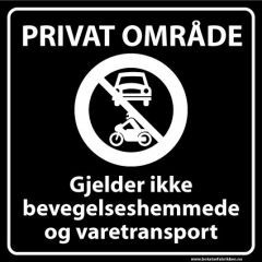 Sommerbutikken AS - Privatrettslig skilt - Gjelder ikke varetransport