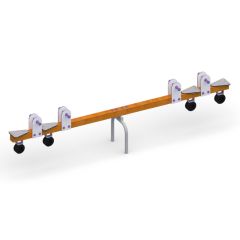 Vippehuske 4 seter Treverk+HDPE HW-008 - Sommerbutikken AS