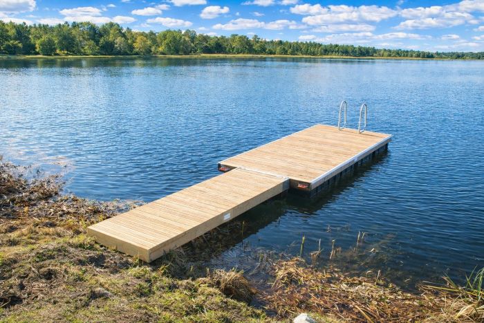 Flytebrygge med landgang Privatpakke - Sommerbutikken.no