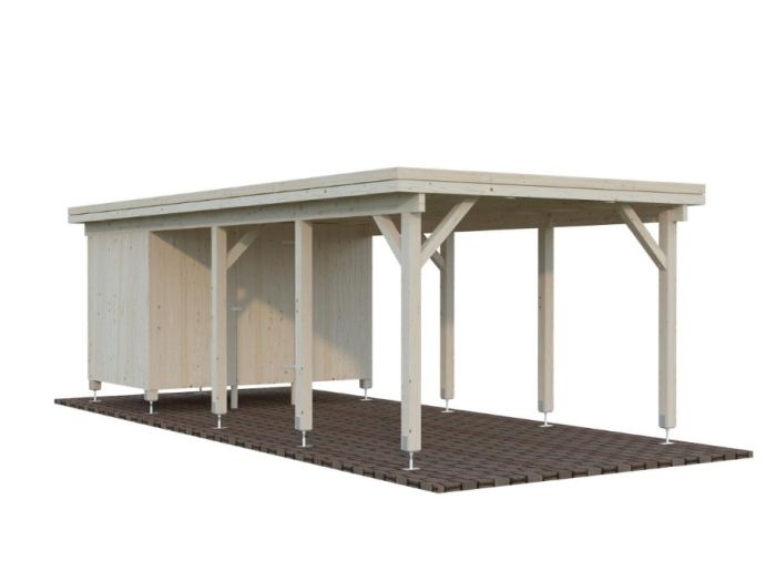 Carport Karl 23,1kvm med bod - Sommerbutikken.no