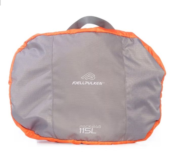 Fjellpulken Packbag 115 liter - Grå/Orange - Sommerbutikken.no