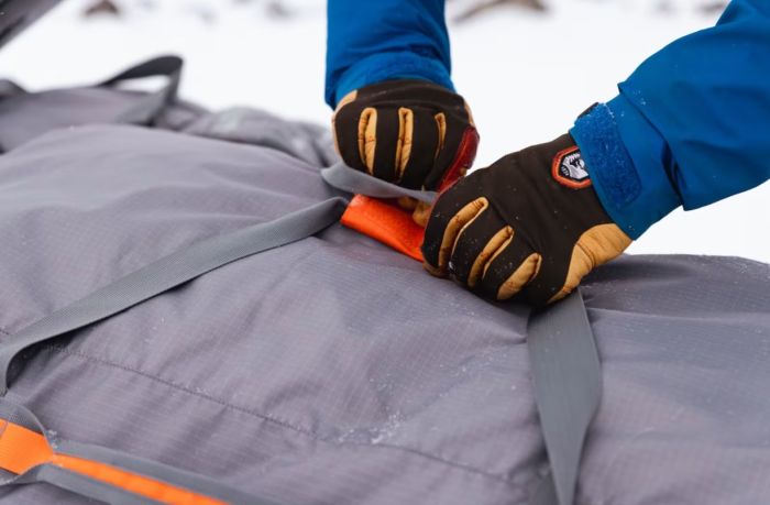 Fjellpulken Packbag 200 liter - Grå/Orange - Sommerbutikken.no