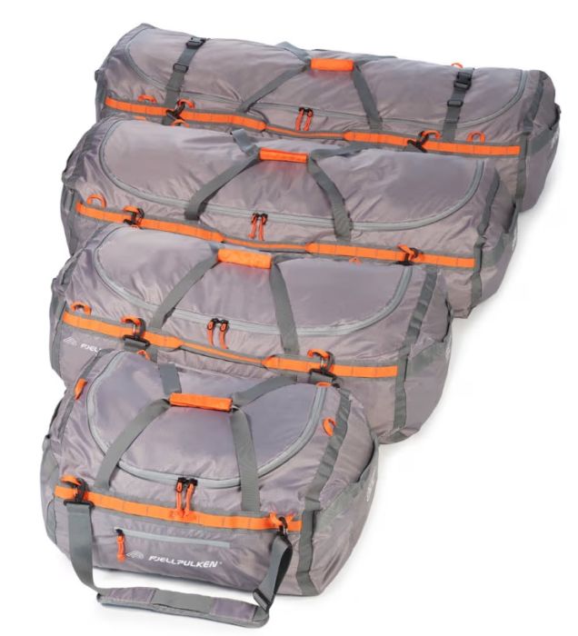 Fjellpulken Packbag 200 liter - Grå/Orange - Sommerbutikken.no