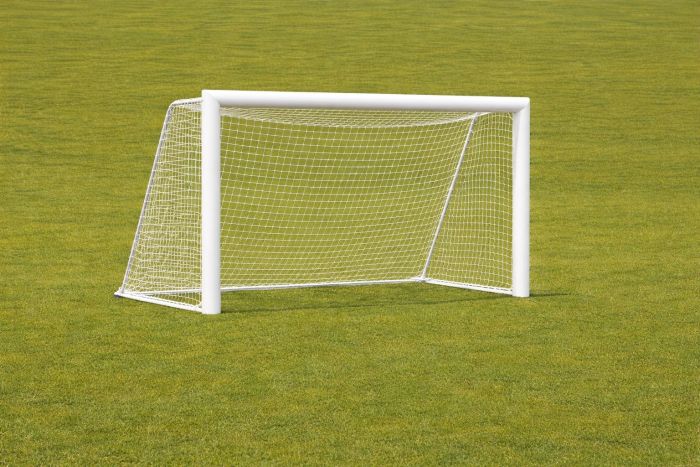 Fotballmål 300x150cm hvit aluminium - Sommerbutikken.no