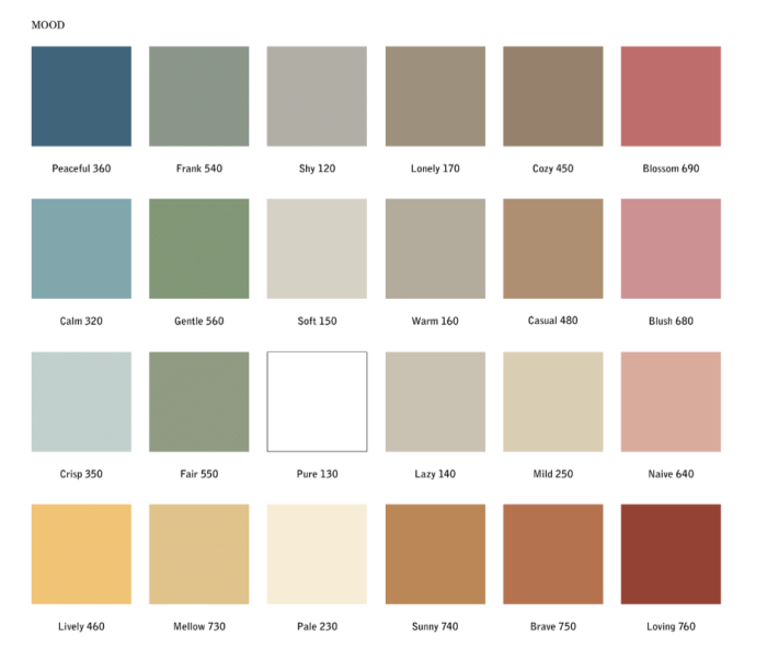 Glasstavle Mood Spaces - Farge Lazy 140