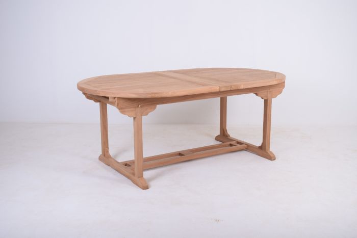 Hagebord Teak 195-295cm Ovalt - Sommerbutikken.no