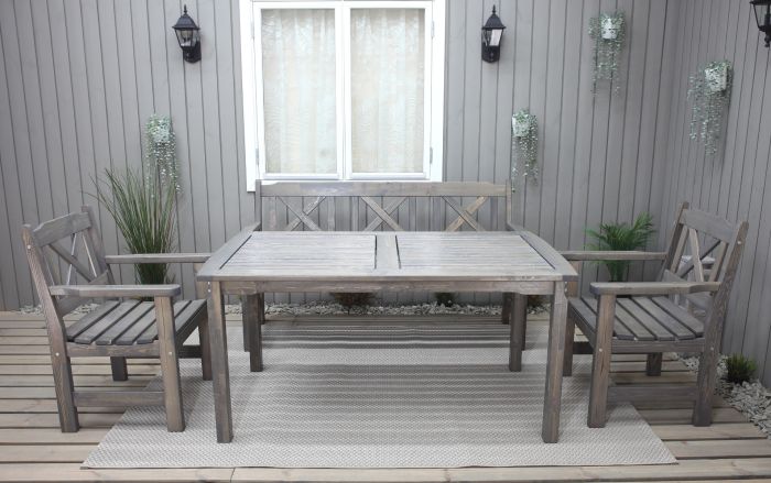 Hagemøbelsett Grabein Lux - Askegrå - Sommerbutikken.no
