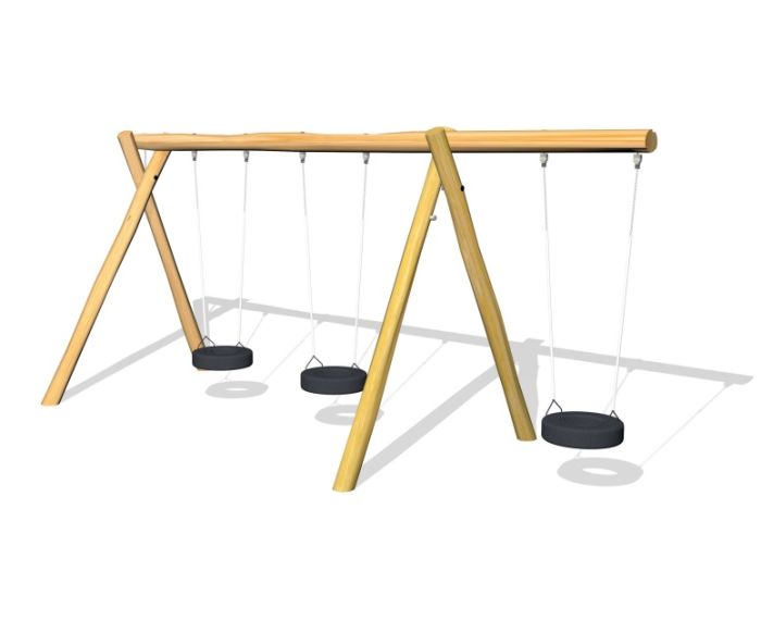 Huskestativ Trippel Robinia rundstokk - Sommerbutikken.no