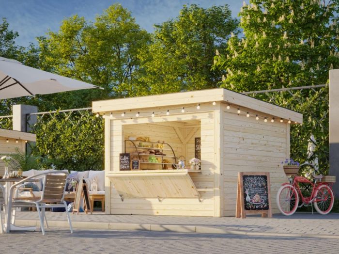 Kioskbod Lenna 8,3kvm sett 304 - Sommerbutikken.no