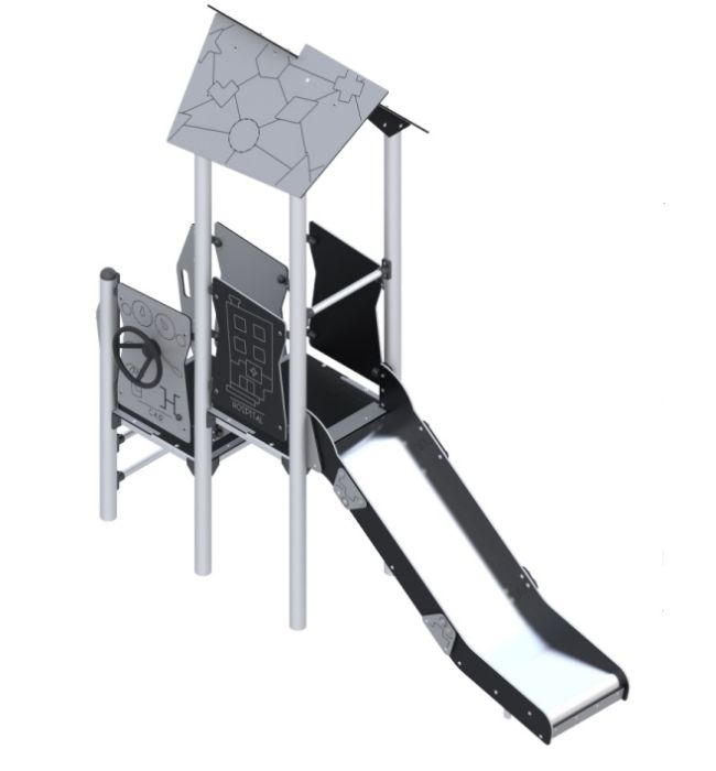 Leketårn med sklie SMB-ZZCM_0001 - Sommerbutikken AS