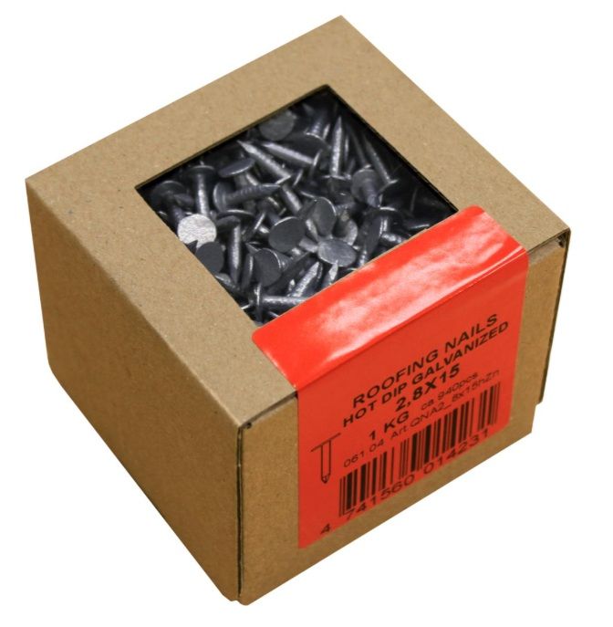 Pappspiker varmgalvanisert 1kg - Sommerbutikken.no