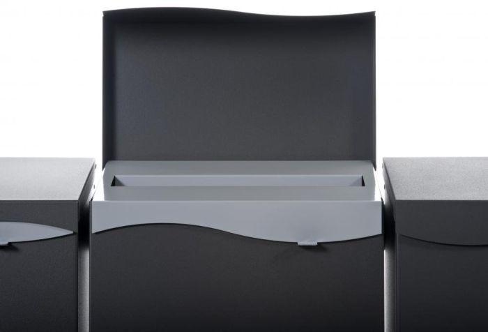 Postkasse Formfin med toppåpning sort farge - Sommerbutikken.no