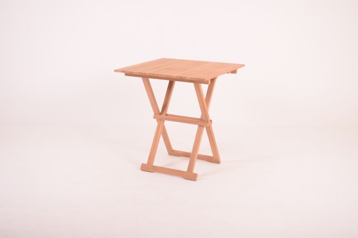 Sammenleggbart bord teak 70x70cm - Sommerbutikken.no