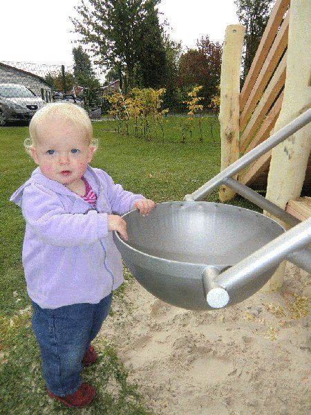 Sandvippe med barn