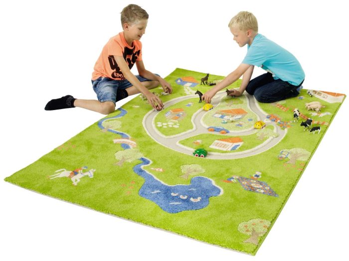 Sommerbutikken.no - Leketeppe Bondegård 134 x 180cm