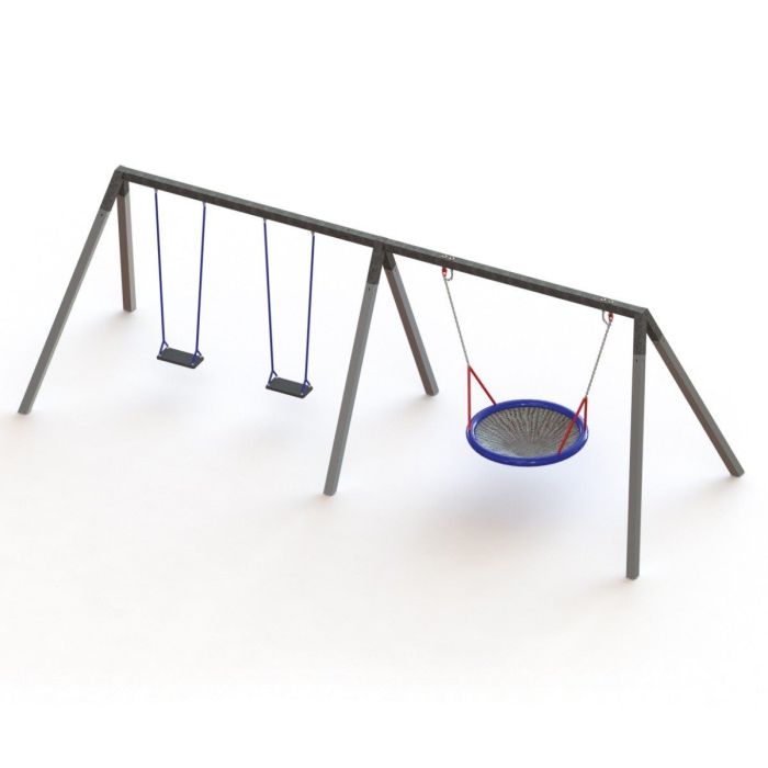 Sommerbutikken AS - Huskestativ dobbel + fugleredehuske art.AK7013S
