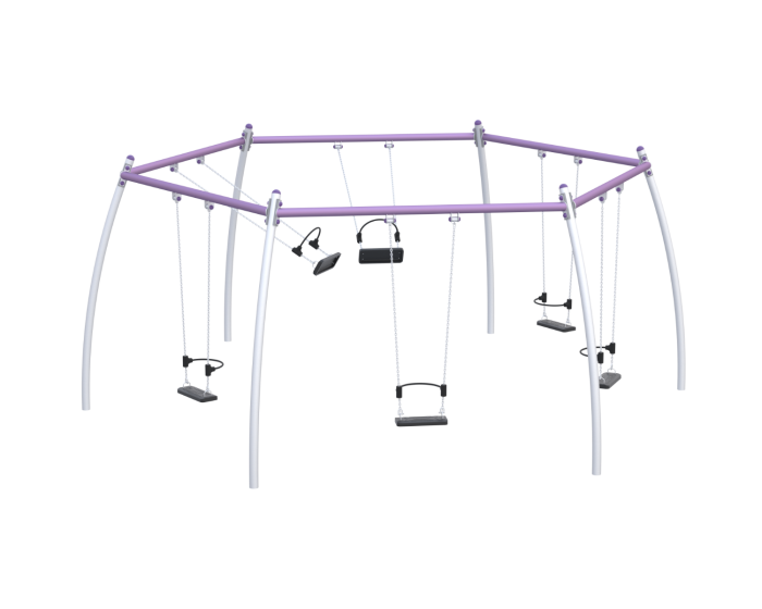 Huskestativ Sekskanthuske i stål - Sommerbutikken.no