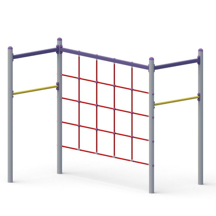 Klatrestativ i stål med klatrenett - Sommerbutikken.no