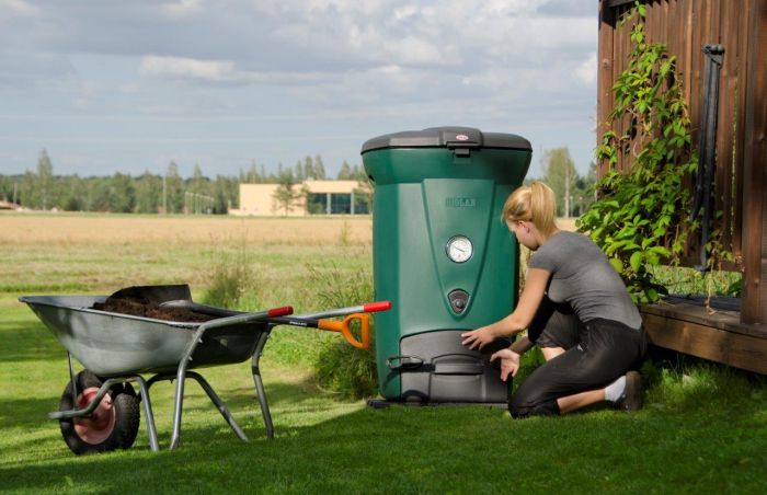 Sommerbutikken AS - Biolan Kompostbinge - Hurtigkomposter 220eco Grønn - Varmkompost