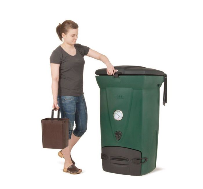 Sommerbutikken AS - Biolan Kompostbinge - Hurtigkomposter 220eco Grønn - Varmkompost