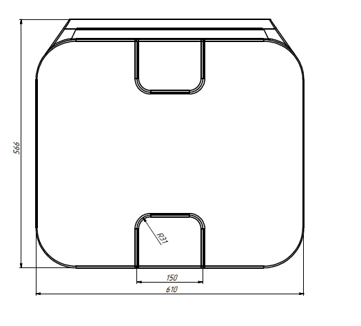 Vanntank 200 liter Blå SK
