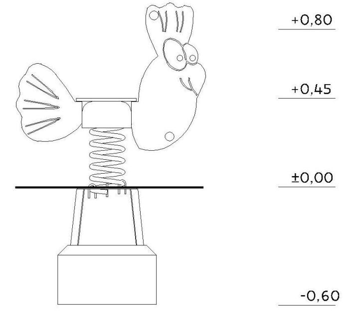 Vippedyr Høne - Sommerbutikken.no