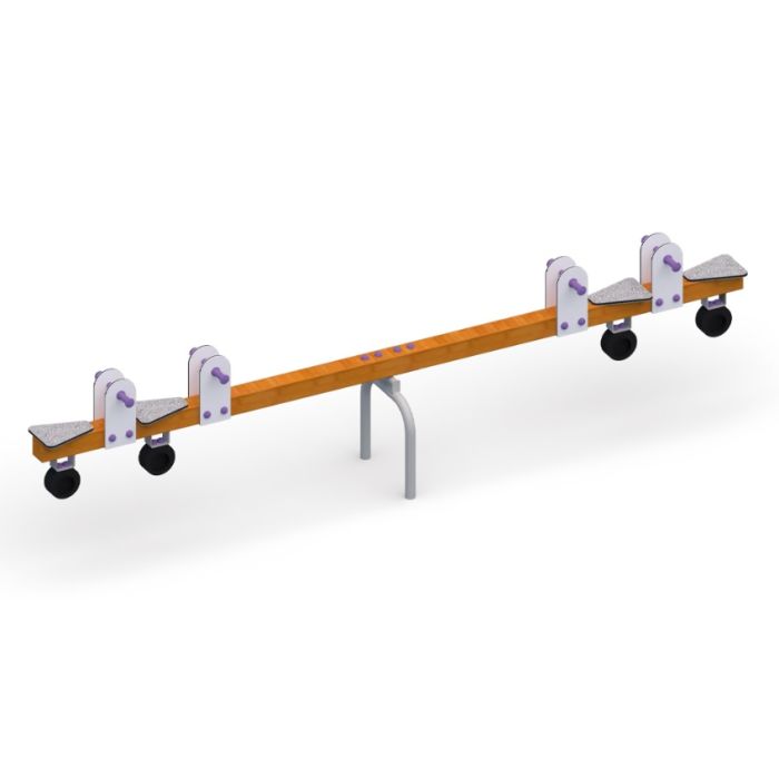 Vippehuske 4 seter Treverk+HDPE HW-008 - Sommerbutikken AS