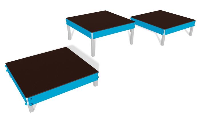 Agility balanseplattformer i uilike høyder - 3 stk - Sommerbutikken.no