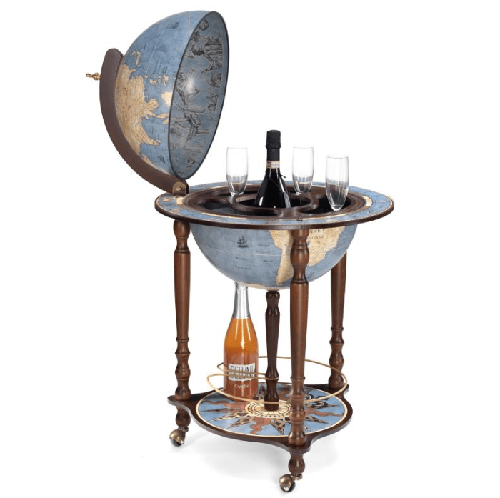 Barglobus Da Vinci - Blue Dust - modell U.020.A - Sommerbutikken AS