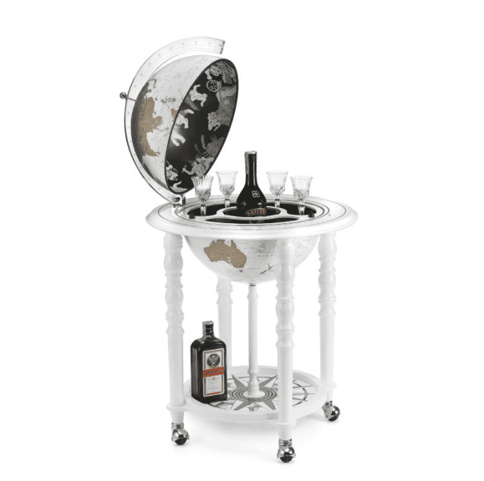 Globusbar Elegance White - Sommerbutikken AS