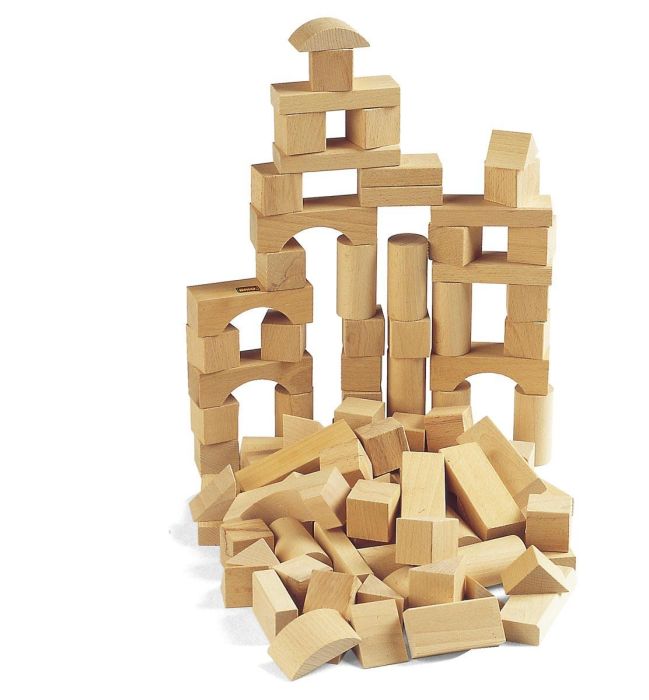 Byggeklosser - Ubehandlet Bøk