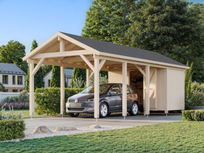 Carport Robert 23,1kvm med bod - Sommerbutikken.no