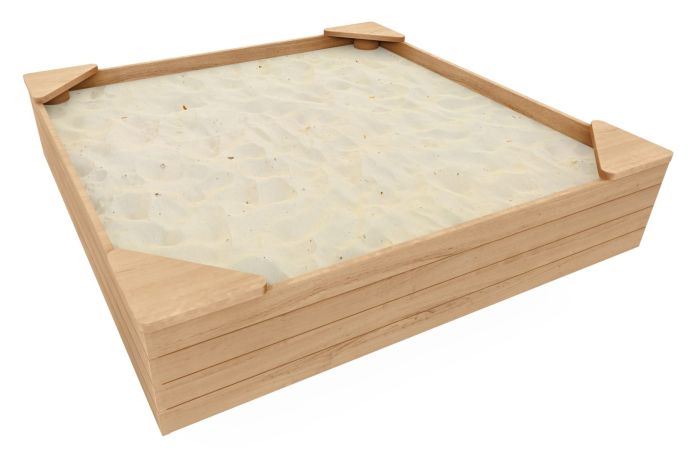 Firkantet sandkasse - Robinia - Sommerbutikken.no