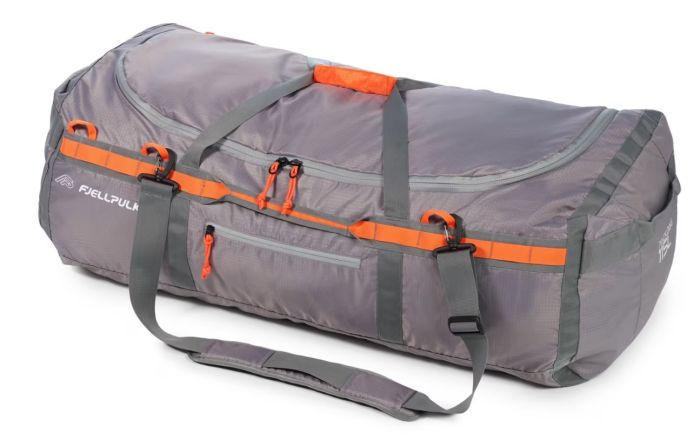 Fjellpulken Packbag 115 liter - Grå/Orange - Sommerbutikken.no