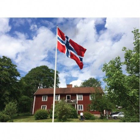 Flaggstang i glassfiber 8 meter todelt - Sommerbutikken.no