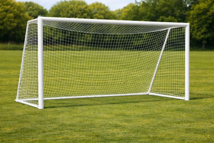 Fotballmål 300x200cm AluMax Hvit farge - Sommerbutikken.no