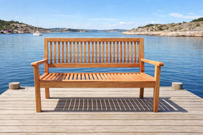 Hagebenk Teak 120cm Havana - Sommerbutikken.no