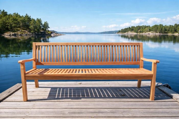 Hagebenk Teak 180cm Havana - Sommerbutikken.no