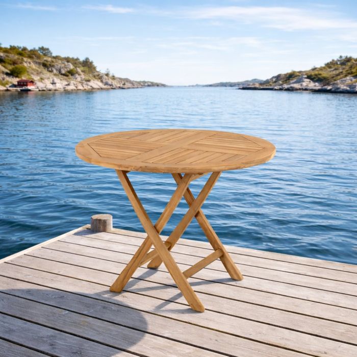 Rundt hagebord Teak - Sommerbutikken AS