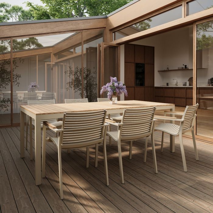 Hagemøbelsett Mood Square | Sandy grey | Cinas | Sommerbutikken.no