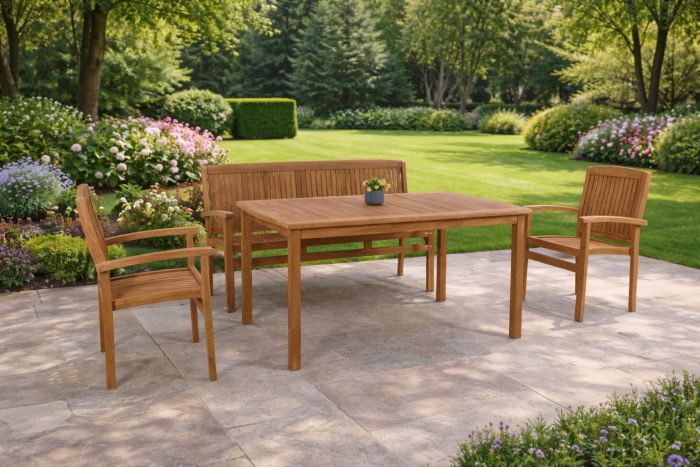 Hagemøbelsett Teak Frogn - Sommerbutikken.no