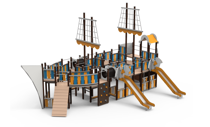 Karibisk skip - Treverk - Sommerbutikken.no