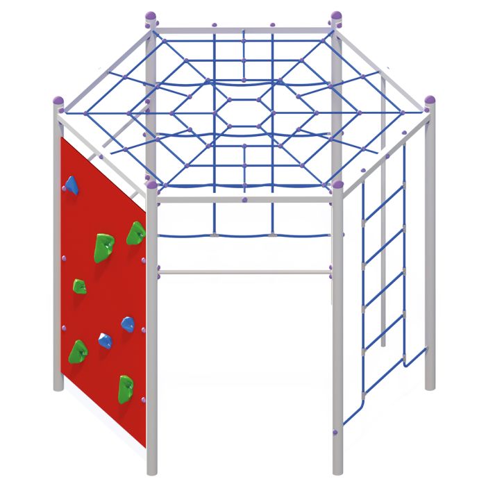 Klatrestativ Hexagon Stål - Sommerbutikken.no