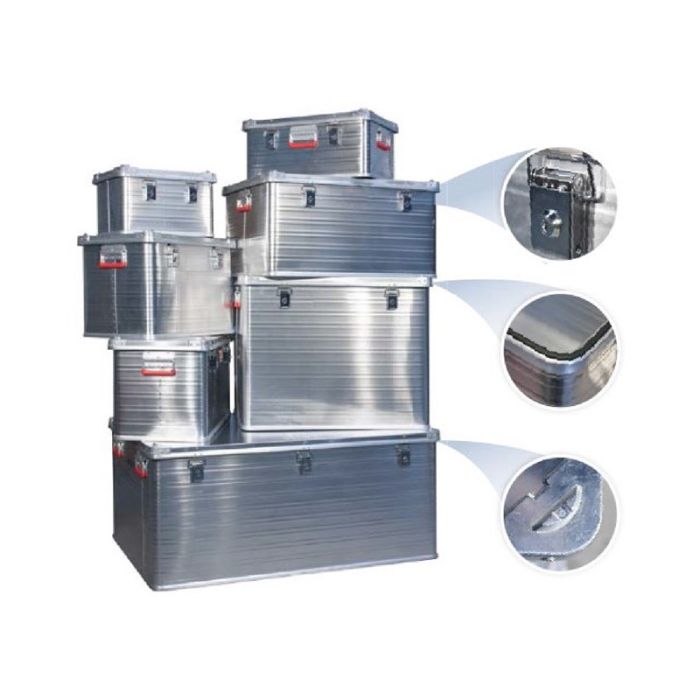 Kraftig aluminiumsbokser for oppbevaring - 1mm mlås - Sommerbutikken AS